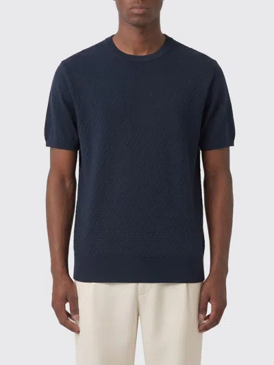 Canali Tシャツ  メンズ カラー ブルー In Blue