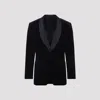 Canali Navy Blue Cotton Tuxeedo Drop 8 Regular Jacket In Blue