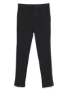 Canali Casual Pants With Belt Loops In Blue