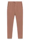 Canali Stretch-cotton Chino Trousers In Pink