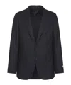 Canali Twill-weave Blazer In Black