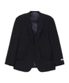 Canali Twill-weave Blazer In Black