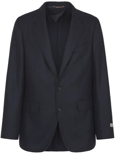 CANALI TWILL-WEAVE BLAZER