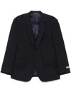 Canali Twill-weave Blazer In Blue