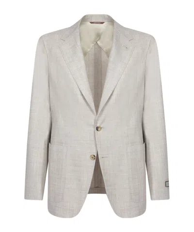 Canali Two-button Blazer In Gray
