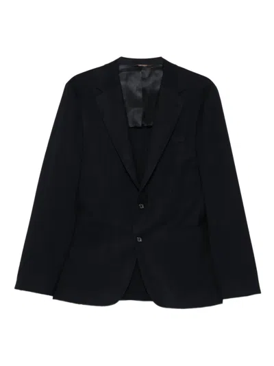 Canali Two-button Patch-pocket Blazer In Black