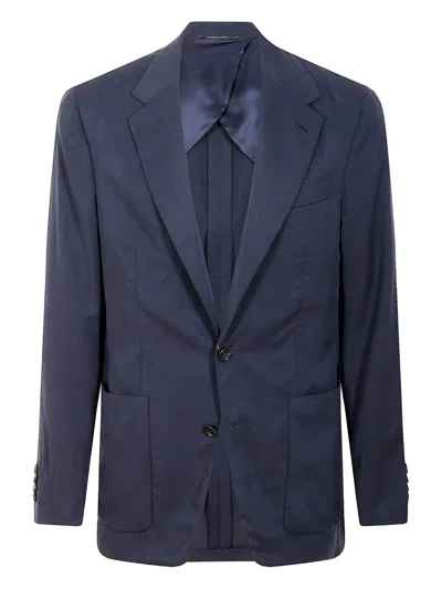 CANALI TWO-BUTTON PATCH-POCKET SUIT