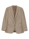 Canali Two-button Wool Blazer In Neutral