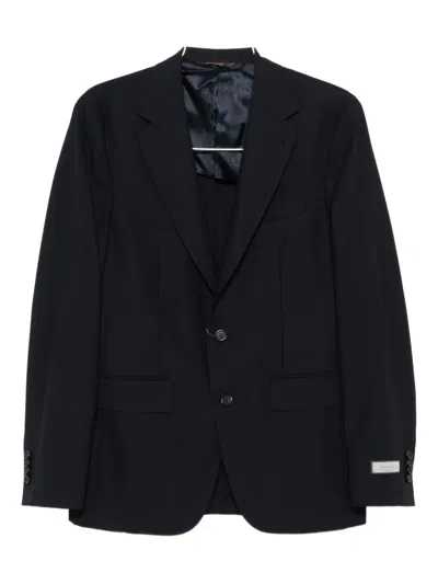 Canali Two-button Wool Blazer In Blue