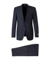 Canali Notched-lapel Single-breasted Suit In Blue