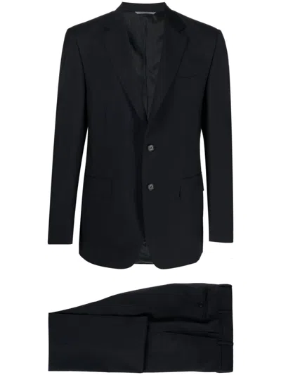 Canali Two-piece Single-breasted Suit In Blue