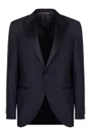 Canali Two-piece Wool Suit In Blue