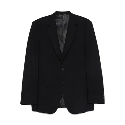Canali Two-button Wool Jacket In Black