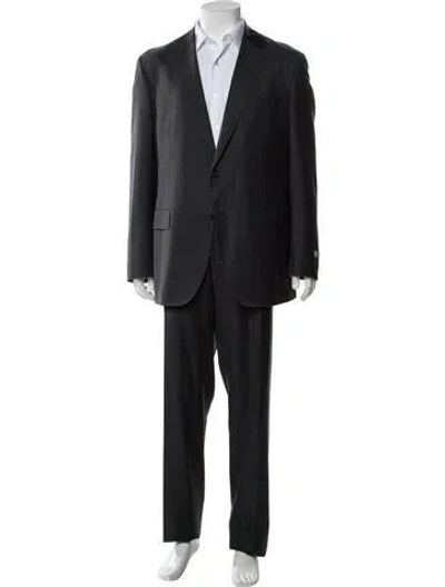 Pre-owned Canali Two-piece Suit In Gray