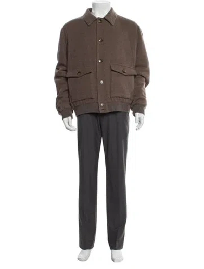 Pre-owned Canali Utility Jacket In Brown