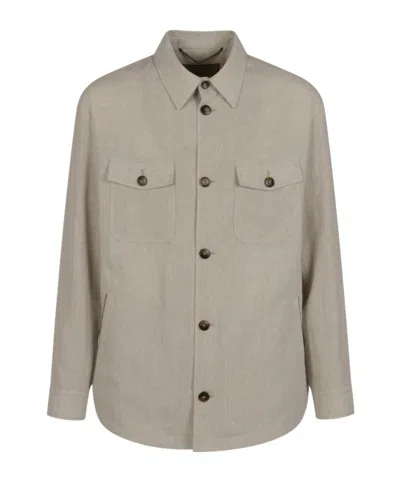 CANALI CANALI UTILITY PATCH-POCKET JACKET