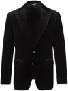 Canali Velvet Blazer In Black