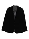 Canali Velvet Blazer In Black