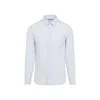 Canali Vertical Stripe Tailored Fit Button-up Shirt In Blue