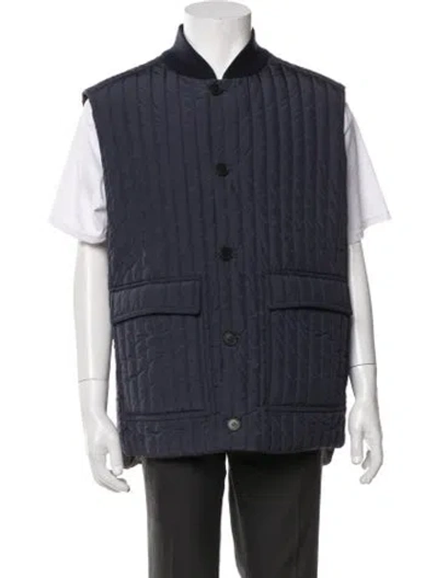 Pre-owned Canali Vest In Blue