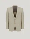 Canali Veste En Lin Et Soie Sable - Exclusive In Neutral