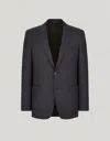 Canali Veste En Pure Laine 150's Gris Anthracite In Blue