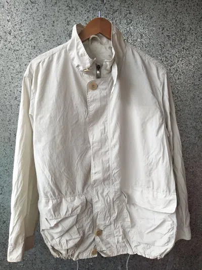 Pre-owned Canali Vintage  Paris Zipper Jacket In White