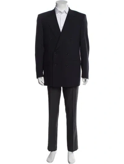 Pre-owned Canali Virgin Wool Blazer In Blue