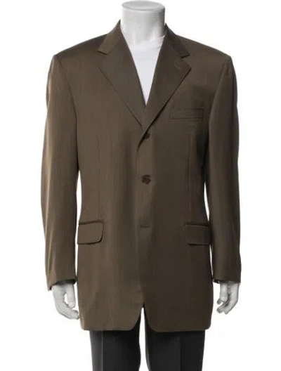 Pre-owned Canali Virgin Wool Blazer In Neutral