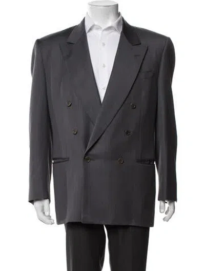 Pre-owned Canali Virgin Wool Two-piece Blazer In Grey