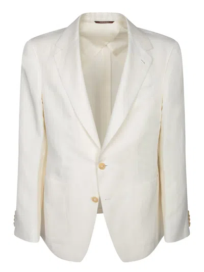 Canali White Linen Jacket