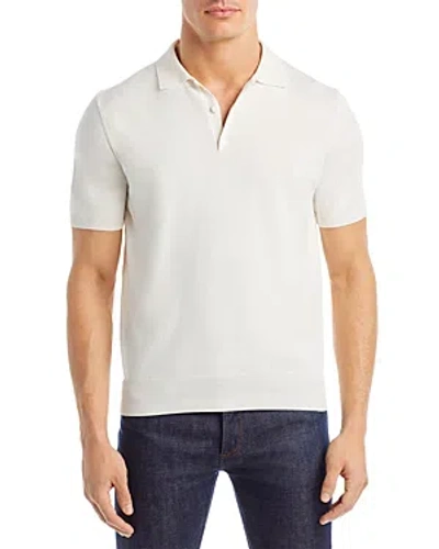 Canali White Sea Island Knit Polo