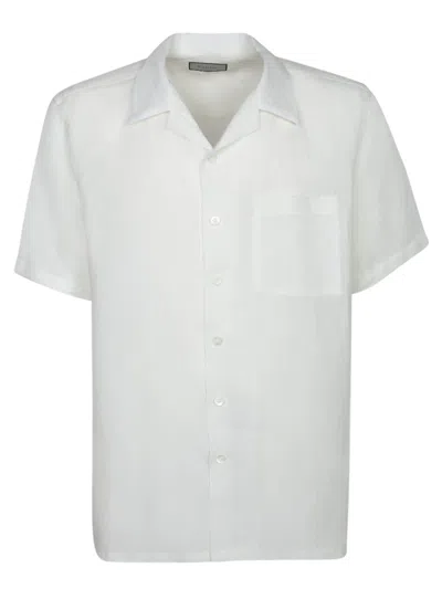 Canali White Seersucker Shirt