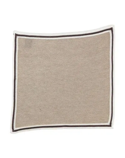 Canali Woman Scarf Sand Size - Cotton In Beige