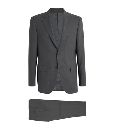 Canali Wool 2-piece Suit In Gray