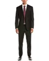 Canali 2pc Wool Suit In Black