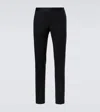 Canali Wool And Mohair Suit Pants In Black