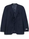Canali Wool Blazer In 蓝色