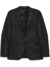 Canali Wool Blazer In 蓝色