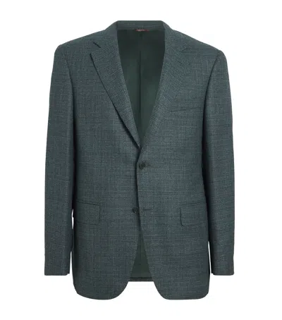 Canali Wool Blazer In Gray