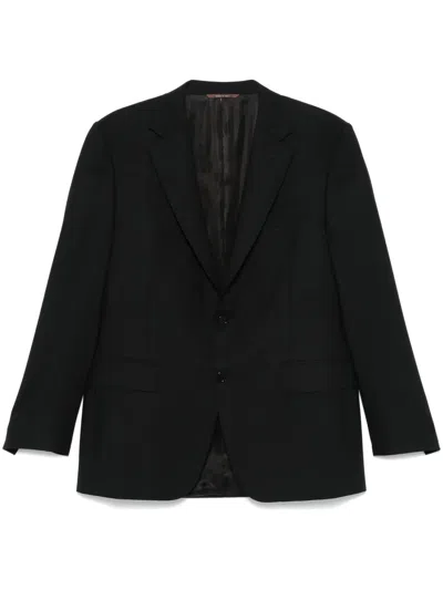 Canali Wool Blazer In Black
