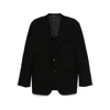 Canali Wool-twill Blazer In Black