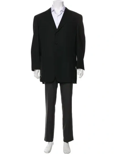 Pre-owned Canali Wool Blazer In Black