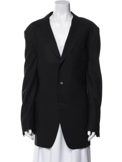 Pre-owned Canali Wool Blazer In Black
