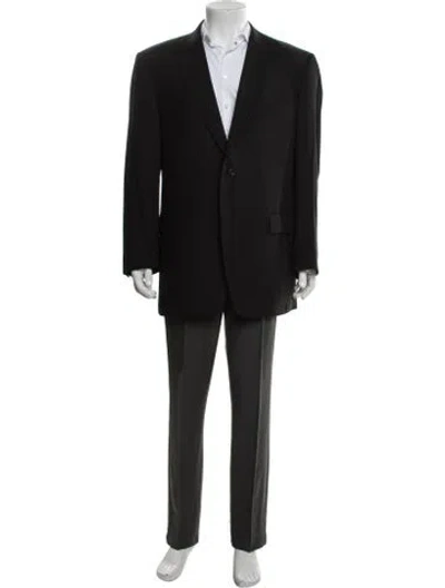 Pre-owned Canali Wool Blazer In Black