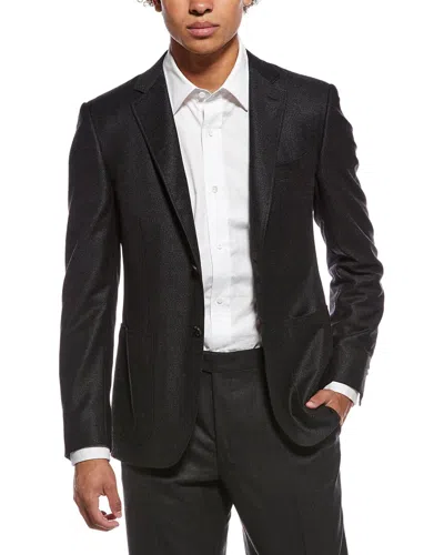 Canali Wool Blazer In Black
