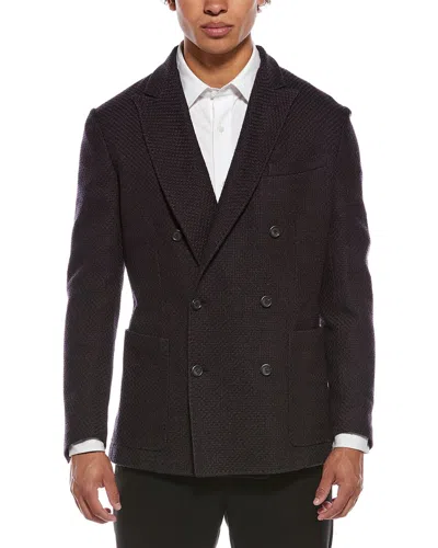Canali Wool Blazer In Black