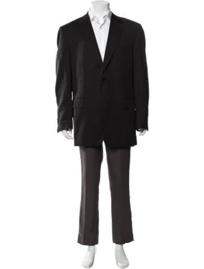 Pre-owned Canali Wool Blazer In Black