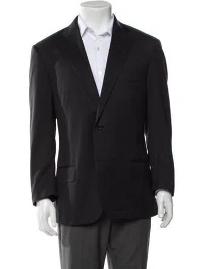 Pre-owned Canali Wool Blazer In Black