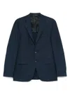 Canali Wool Blazer In Blue